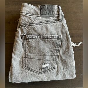 Washed out distressed black American Eagle jeans Size 0 short